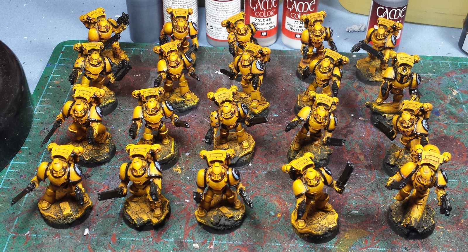 Mordian 7th Regiment Heresy Era Imperial Fists Assault squad